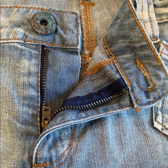 Vintage Jean skirt with ruffles not cc eligible - Picture 8 of 9